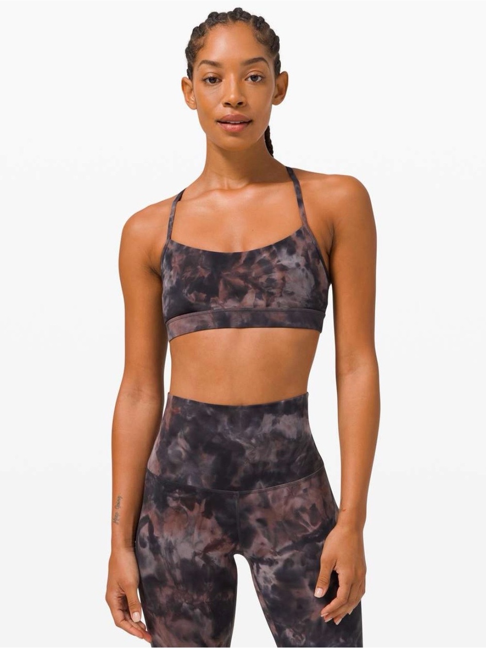 EUC Lululemon Flow Y Nulu Bra - Hard to Find Tie Dye Color-way